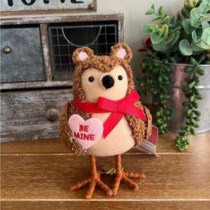 Target Spritz Valentine's Day 2025 Featherly Brown Sherpa Bear Bird Buttons